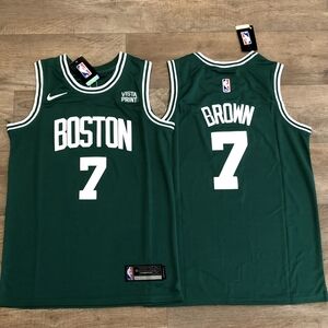 Boston Celtics #7 Jaylen Brown Away/Green Nike Swingman Player Jersey